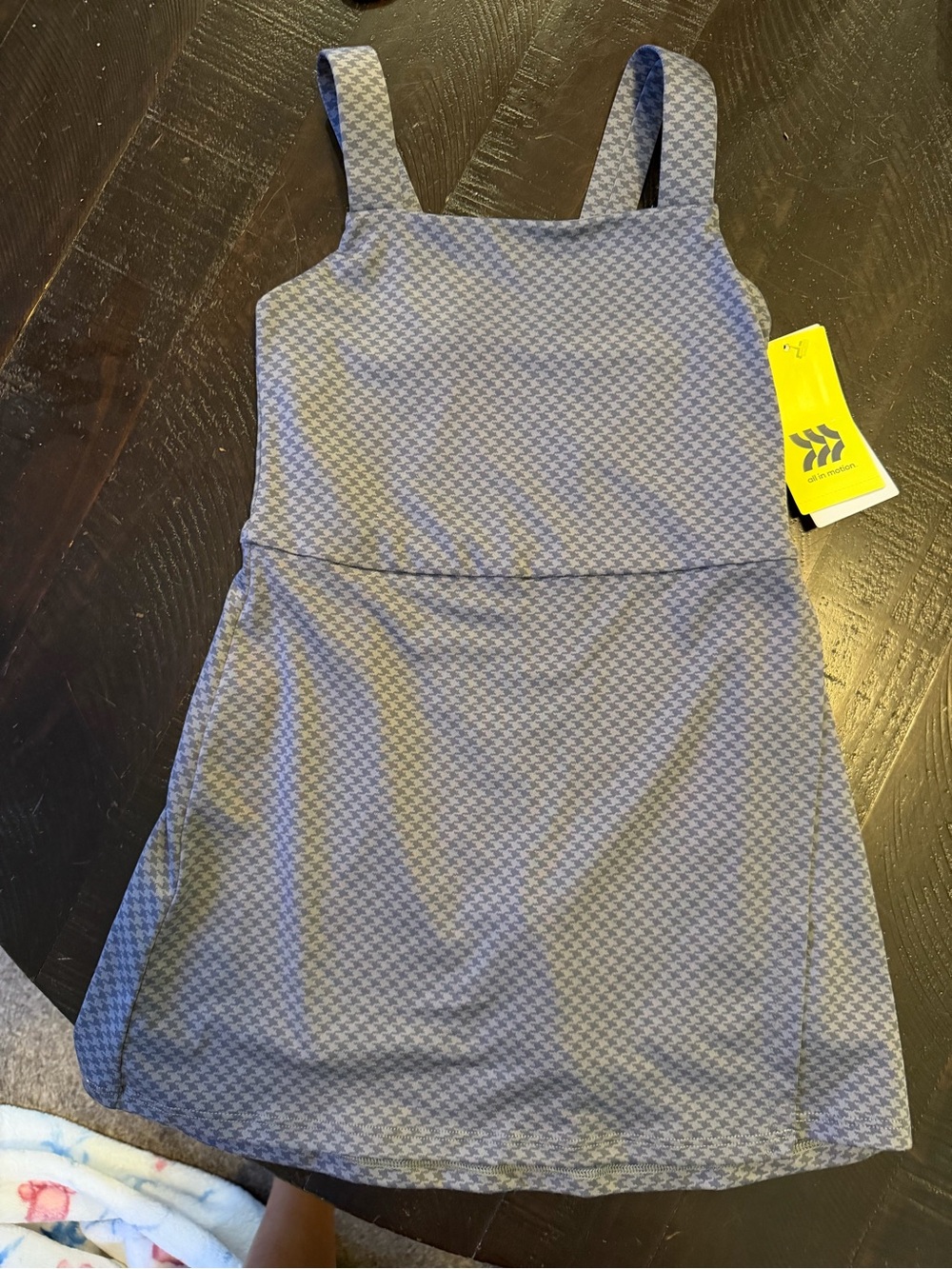 Target Gray Blue Houndstooth Active Dress